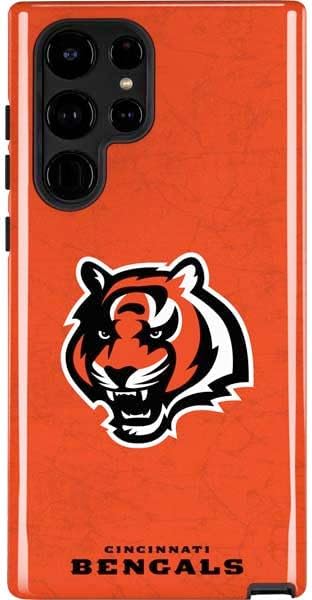 Skinit Impact Phone Case Compatible with Galaxy S24 Ultra - Officially Licensed NFL Cincinnati Bengals Large Logo Design