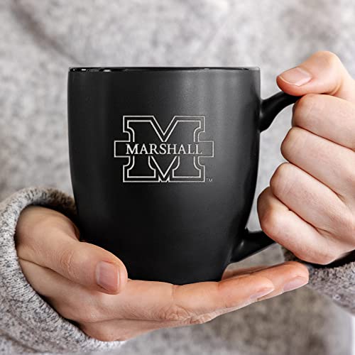 Image of Rico Industries NCAA Primary 15-Oz Personalized Matte Black Bistro Mug - for Hot or Cold Drinks