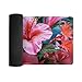 Pink Flower Tropical Plant Desk Mat Non-Slip Laptop Writing Pad Large Keyboard Mousepad with Rubber Base 23.6