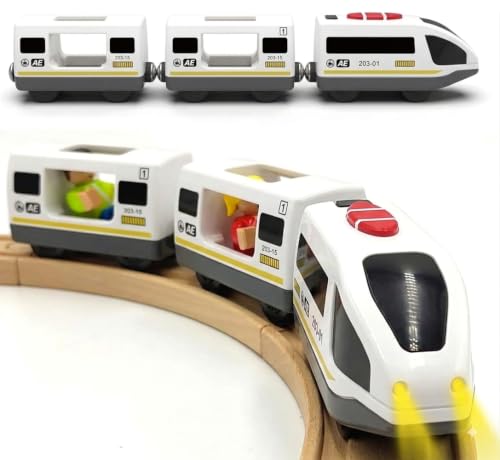 TOPLIVING Batteriebetriebenes Eisenbahnschienenset