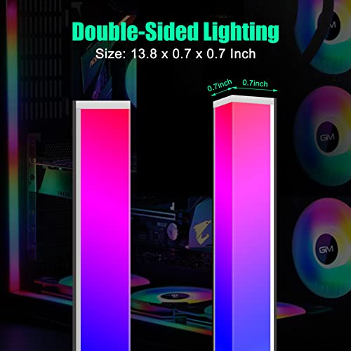 Gim Kb-14 Pro Magnetic Rgb Light Strip For Pc Case, 1.1Ft Argb Led Strip Lights With 5V 3-Pin, 4-Pin Header & Mini Controller With Sata Header, Sync Color Changing & Light Speed Led Strip #TOP5