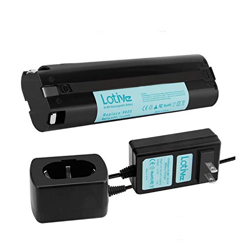 Lotive 3500mAh 1.2V-18V Charger Compatible with Makita 9.6V Battery 9000 9600 9001 9002