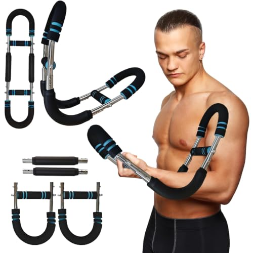 Image of AMTARYAMI Twister Arm Trainer for Men | Flexible Chest Workout Equipment for Home Gym | Muscle Builder & Strength Training for Arms | 66-88-110lb Adjustable Resistance Levels