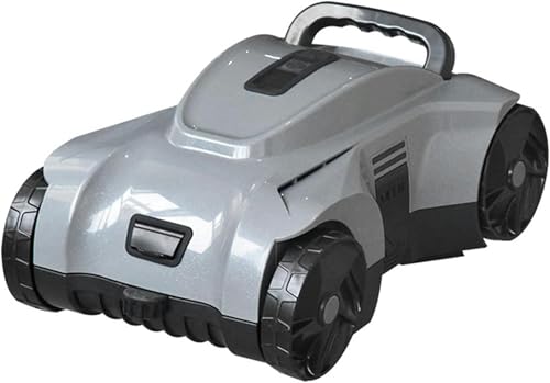 WQZzjm Limpiador de Piscinas robótico, Aspirador automático inalámbrico para Piscinas, navegación Inteligente, batería de 90 min de duración, para Piscinas de hasta 1076 pies Cuadrados