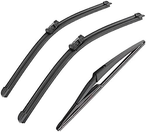 ワイパー3本 24インチ 18インチ 12インチ フロントとリアの交換用 プジョー 308 308SW T9 SW エステート 2014-2020 フロントガラスワイパーブレード 純正装備ワイパーブレード、OEM品質を満たす簡単DIYインストールプレミアムのサムネイル