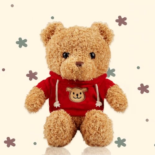 Osito Steiff de Peluche Con Capucha y Estampado de Patas - Regalo de 30 cm