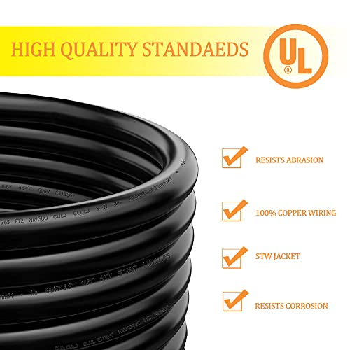 50Ft 30Amp Heavy Duty Rv Extension Cord, 10 Gauge Tt-30P/Tt-30R，Extension Cord With Handles #TOP2