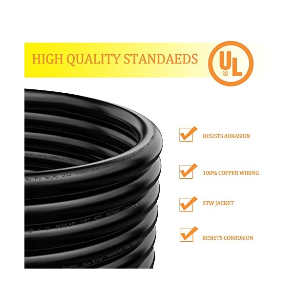 50FT RV 30Amp TT-30P/TT-30R 125 Volts/3750 Watts Heavy Duty Extension Cord with Grip Handle - Image 6