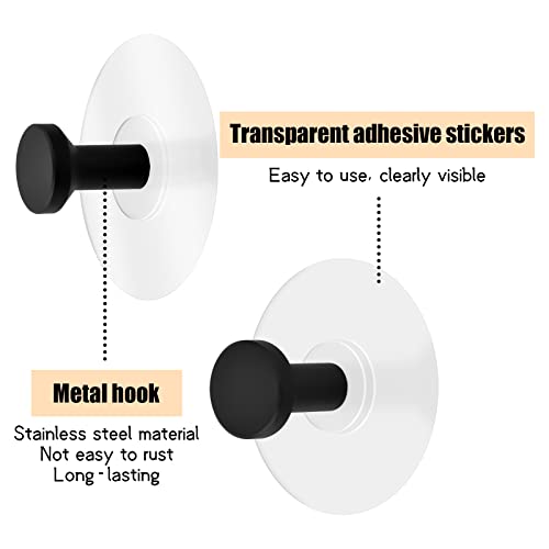 Jinlaili 4 Pz Ganci Adesivi Bagno, 6kg Max Ganci