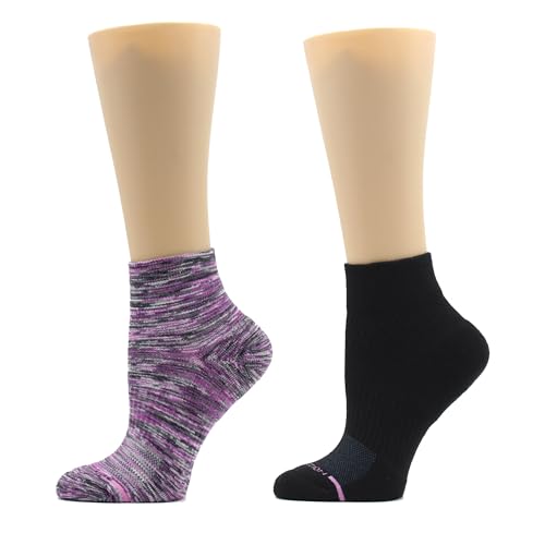 Image of Dr. Motion Solid Half-Cushion | Quarter Compression Socks For Women