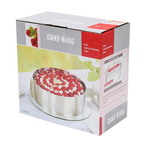 Wiwaplex Cake Ring 6 To 12 Inch Adjustable Round Stainless Steel Cake Mousse Mould Ring Bakeware Tools Cake Decorating Mold Baking Ring #TOP6