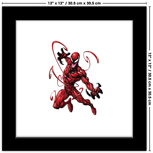 Tableau Marvel Comics Carnage encadré noir Gallery Pops haute qualité