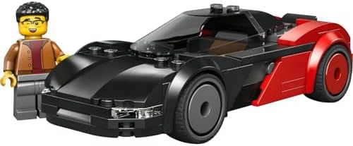 LEGO City Elektrikli Süper Araba 60486 – 5 Yaş ve Üzeri Erkek ve Kız Çocuklar için Sürücü Minifigürü İçeren Yaratıcı Oyuncak Yarış Arabası Yapım Seti, Çocuklar için Hediye Fikri (109 Parça) - Görsel 2