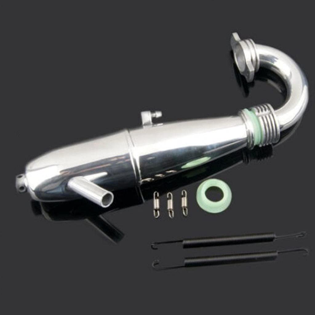 Dilwe Tuyau D'échappement RC, Pièces De Mise à Niveau Du Moteur De Voiture De Tuyau D'échappement Compatibles Avec 1/10 Voiture HSP RC Buggy