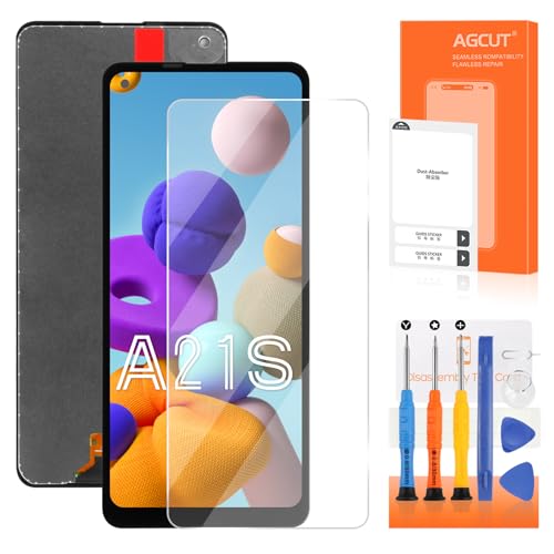 AGCUT Pantalla LCD para Samsung Galaxy A21s LCD Pantalla Reemplazo para Galaxy A21s A217 SM-A217F SM-A217M 6.5' Pantalla LCD Touch Screen Digitizer Assembly con kit de reparación, no para Galaxy A21