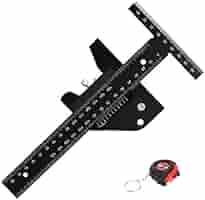 Frotox Anreißlineal Aluminium - T-Lineal Mit Maßband & Magnet Für Holzbearbeitung