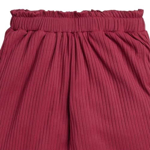 Image of Hopscotch Girls Polyester Blend Solid Polyamide Pant Set