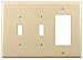 Cooper Wiring PJ226A Wall Plate, Ivory