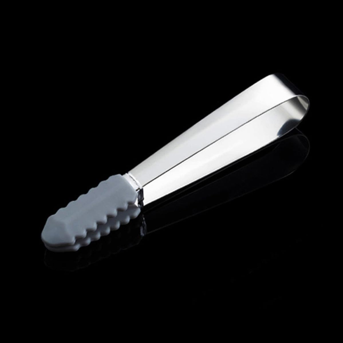 2pcs Stainless Steel Ice Cube Tongs Compact Mini Kitchen Serving Tool