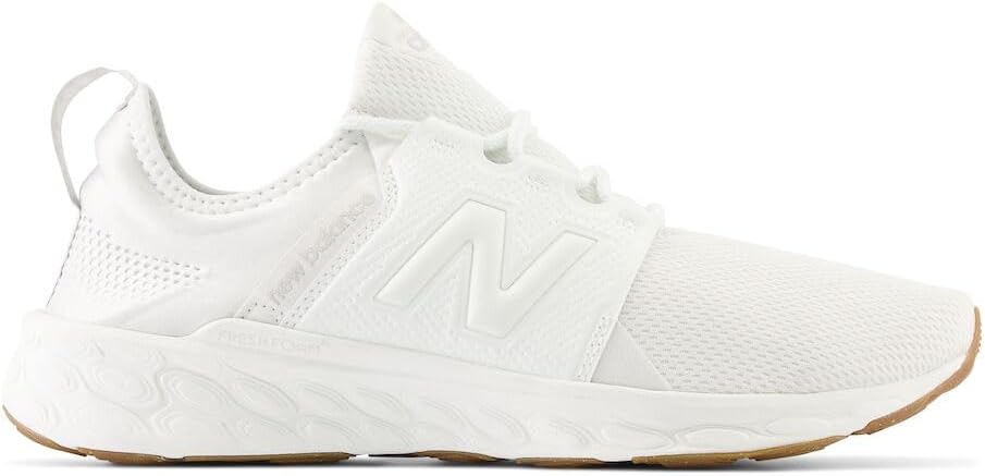 New Balance Men's Fresh Foam X Cruz V3 Running Shoe, White/White/Gum 020, 15 M - Image 2