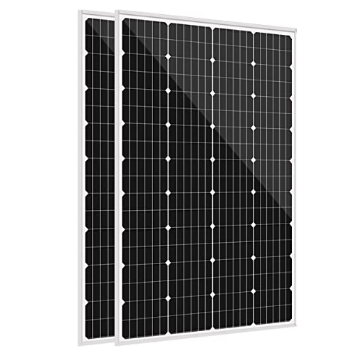Panel solar monocristalino de 240 W, 2 paneles fotovoltaicos de vidrio de 12 V, 24 V, cargador de batería para RV, camping, coche, cabina, barco, hogar Cover