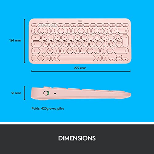 Logitech K380 Teclado Bluetooth Rosa para Mac
