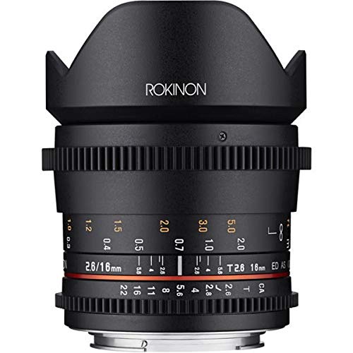 Rokinon 16Mm T/2.6 Full Frame Cine Wide Angle Lens For Micro Four Thirds Mft, Black (Ffds16M-Mft) #TOP2