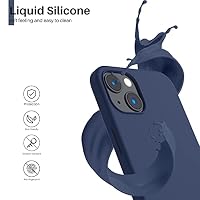 ORNARTO für iPhone 13 Hülle aus Silikon 6,1 Zoll - Marineblau – Ansicht 3