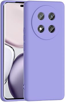 Case Compatible with Coverzone Honor Magic 7 Lite Z-Mara Launch Vieri Full Protection Back Cover Camera Protection Smooth Surface Lilac with Protrusion