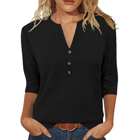 JomeDesign V Neck 3/4 Sleeve Tunic Cover