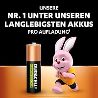 DURACELL AA Wiederaufladbare Batterie (4 Stück) 1.2V, 2500 mAh NiMH – Ansicht 2