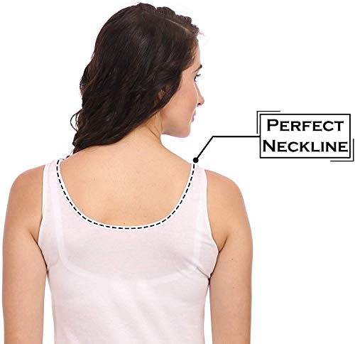 Image of ICEDIVE Women's Cotton Stretch Camisole | Fabulous Inners | Soft,Lightweight & Breathable Fabric |Ideal,Layering, Sleepwear & Lounge Use in,