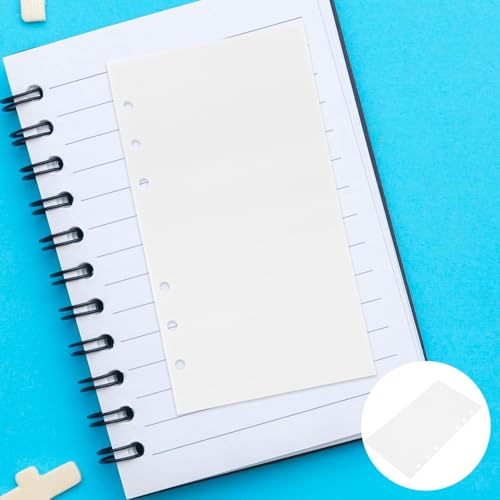 MUSISALY 50 Blatt Nachfüllbare Sticker Release Paper Seiten Doppelseitig Blanko Nachfüllpapier für Ringbuch Sammelalbum Wiederverwendbare Aufkleber Aufbewahrung für Sticker-organizer