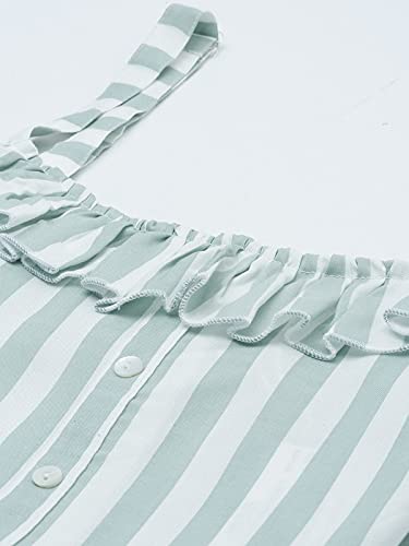 Image of THE DRY STATE Women's Smocked Jumpsuit Shoulder Tie Up