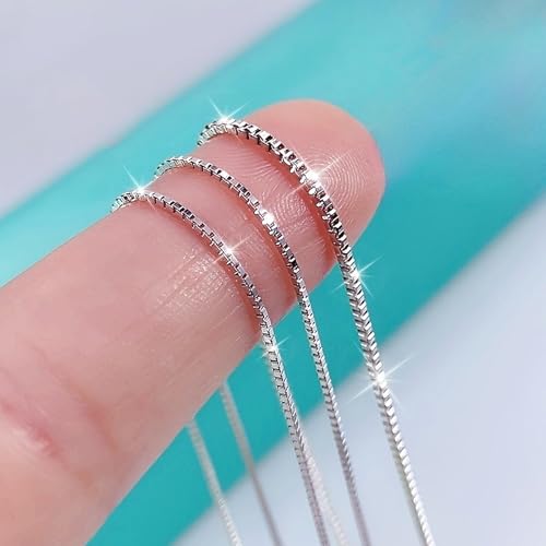 A Simple Necklaces for Women Sterling Silver,Exquisite Durable,16/18/20/22/24/26 Inches