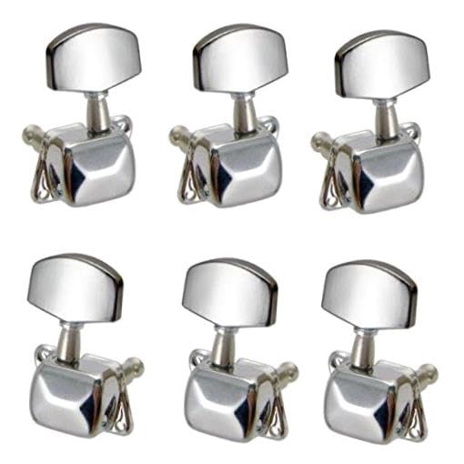 Chevilles de clé pour guitare acoustique 3r3l, 6 pièces, accordeurs de cordes chromées, têtes mécaniques de remplacement, accessoires - Les Beatles, Paul McCartney, John Lennon, RIngo Starr, George Harrison Chevilles de clé pour guitare acoustique 3r3l, 6 pièces, accordeurs de cordes chromées, têtes mécaniques de remplacement, accessoires