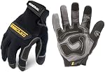 Ironclad General Utility Gants de travail Gorge, Tout-Purpose, Performance Fit, Durable, Lavable en machine, Sized XS, S, M, L, XL, XXL (1 Paire), Noir (GUG-04-L)