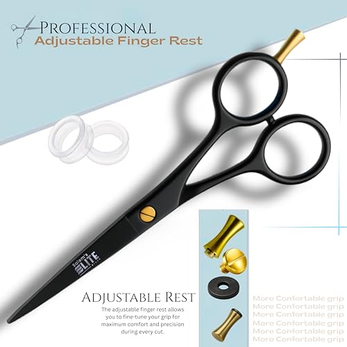 Professional Hair Cutting Scissors 6.5” – Professional Barber Shears for Men & Women – Premium High Carbon Stainless Steel Salem's Elite Hair Scissors – Sharp, Ergonomic Hair Shears for Salon & Home by Salem's Elite Brand - Image 6