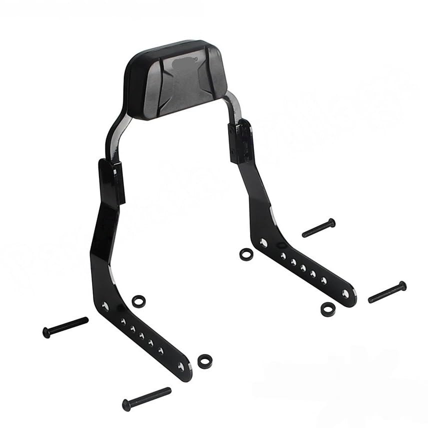 Coussin de dossier passager moto noir pour stopper le mal de dos sur Softail M8 18-25