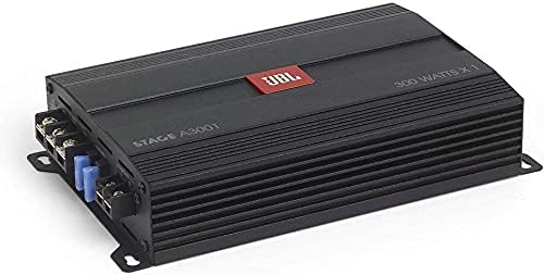 JBL Stage A3001 - Monoblock JBL wzmacniacz samochodowy firmy Harman Kardon - Mono Subwoofer samochodowy wzmacniacz - 300 W - 1-kanałowy do samochodu Bassbox, czarny