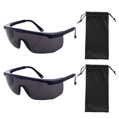 Comioke 2PCSGafas Proteccion Laser, Gafas Laser Depilacion de Seguro 200nm-2000nm, Gafas de Protección HPL/IPL para Depilación, Gafas Depilacion Luz Pulsada Adecuado para Belleza, Trabajo