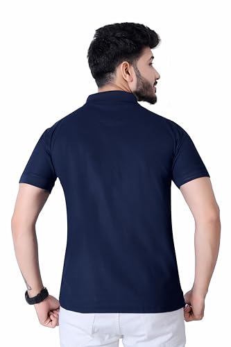 Image of Men's Premium Polo T-Shirt | Classic Collar | Smooth Finish | Half Sleeve Casual Wear (XS to 3XL)