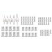 Akozon 86pcs M3-M8 Remachadora Remache Ciego Tuercas Inserto Roscado y Remache