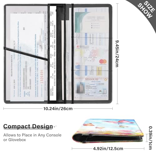 Organizador de guantera cuero slim miniatura 3