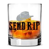 Toasted Tales - Send RIP - RIP Whiskey Glasses | Gift for Yellow Stone TV Show Lovers | Old Fashione