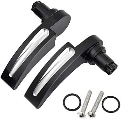 Amazicha Black Saddlebag Latch Kit Saddle Bag Latches Lifter Compatible for Harley Davidson Touring Street Glide, Road Glide, Electra Glide, Road King, FLHR FLHT FLHX FLHTK 2014-2023