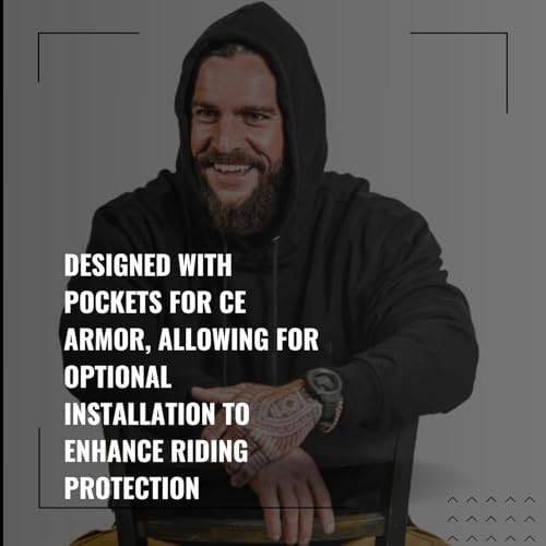 image for NBT Clothing Aramid Lined Motorcycle Protective Hoodie - Pockets for C