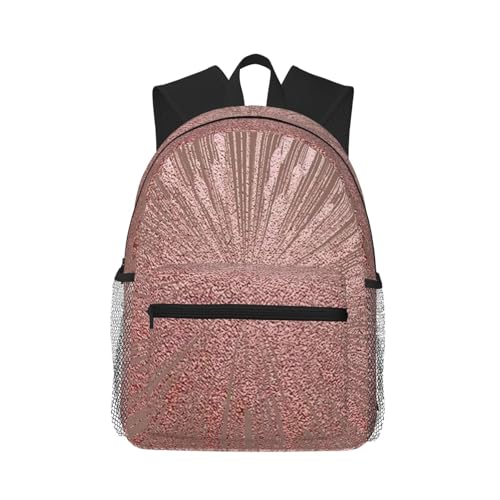 Sac à dos de voyage confortable or rose fini les douleurs de dos
