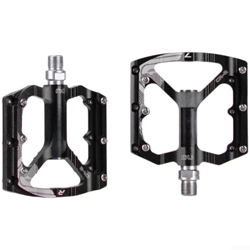 Image of CNC Aluminum Bike Pedals 9/16" Wide Platform Non-Slip(black)