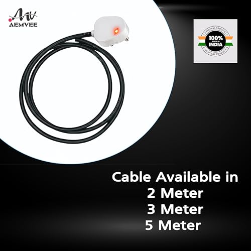 Image of 16 Amp Extension Cord - Heavy Duty 1.5 Sq.MM 3 Meter Wire (2200W), 16A Extension Board, Dual 16A /20A Multi Plug Socket with Two Switches(2200W), Ideal for Home Office Use, Board & Switches
